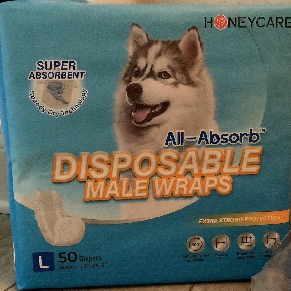Dog pads, wraps male, belly band